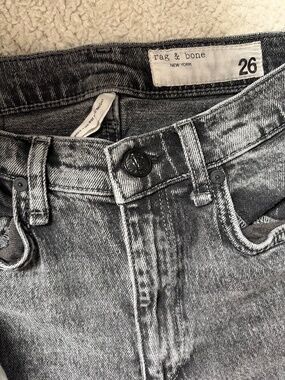 Rag & Bone Black Denim Jeans